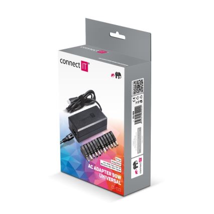 CONNECT IT CI-133 - Univerzalni adapter za napajanje za laptopove 90W