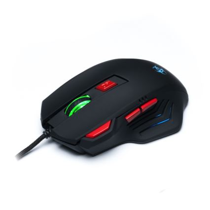CONNECT IT CI-191 - LED Gejming miš sa kablom 800/1600/2400/3200 DPI crno