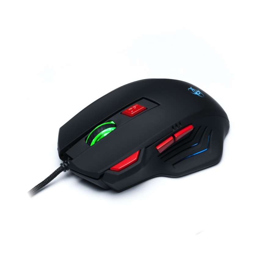 CONNECT IT CI-191 - LED Gejming miš sa kablom 800/1600/2400/3200 DPI crno