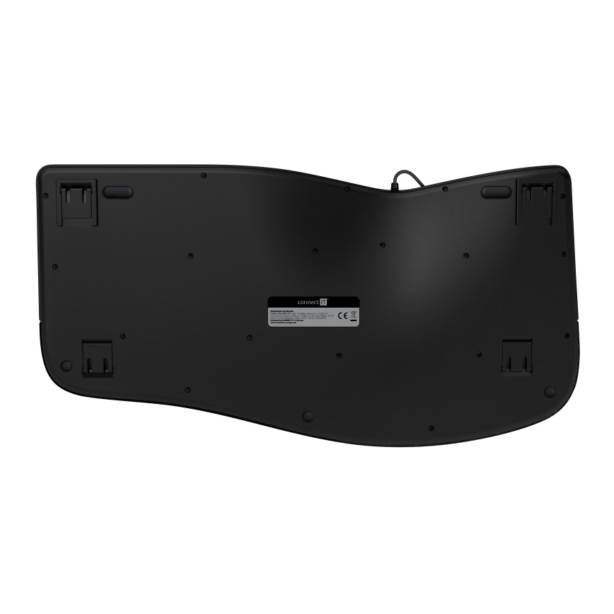 CONNECT IT CKB-2800-CS - Ergonomska bežična tastatura sa CZ/SK lokalizacijom crno