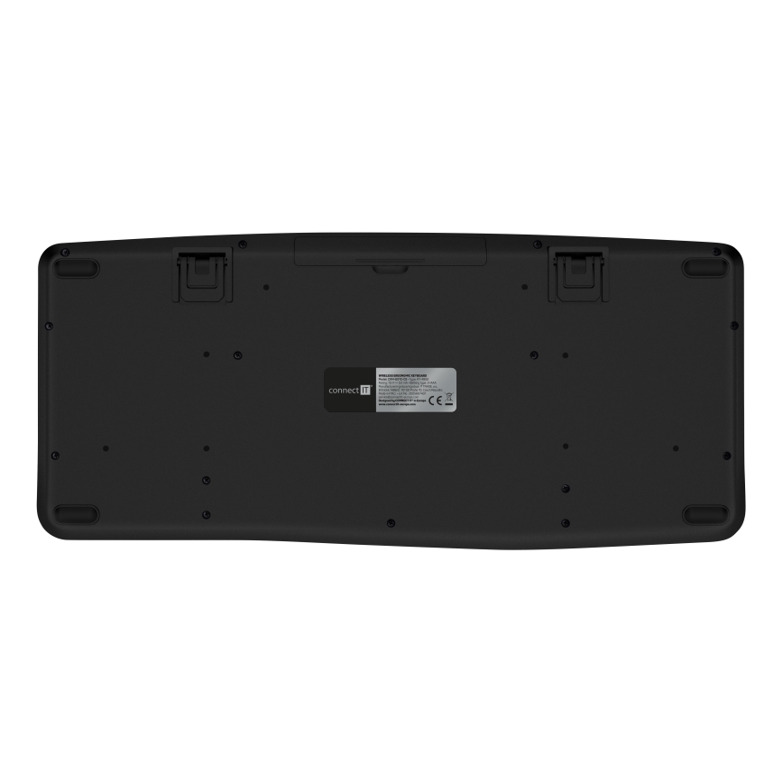 CONNECT IT CKM-6010-CS - Ergonomska bežična tastatura i miš 800/1200/1600/2400 DPI sa CZ/SK lokalizacijom 1xAA + 2xAAA crno