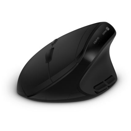 CONNECT IT CKM-6010-CS - Ergonomska bežična tastatura i miš 800/1200/1600/2400 DPI sa CZ/SK lokalizacijom 1xAA + 2xAAA crno