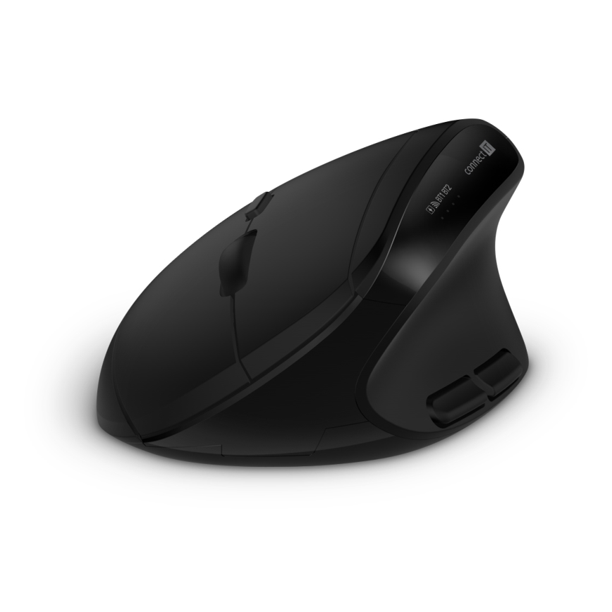 CONNECT IT CKM-6010-CS - Ergonomska bežična tastatura i miš 800/1200/1600/2400 DPI sa CZ/SK lokalizacijom 1xAA + 2xAAA crno