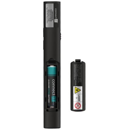 CONNECT IT CLP-2050-BK - Bežični prezenter sa laserskim pokazivačem 1xAAA