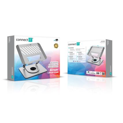 CONNECT IT CMF-2100-SL - Okretni stalak za laptop srebrno