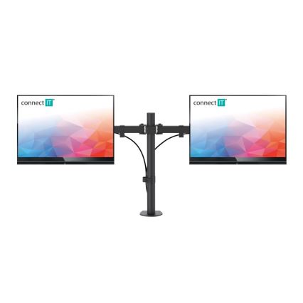 CONNECT IT CMF-3203-BK - Univerzalni držač za 2 monitora 13-32” crno