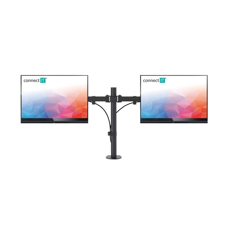 CONNECT IT CMF-3203-BK - Univerzalni držač za 2 monitora 13-32” crno
