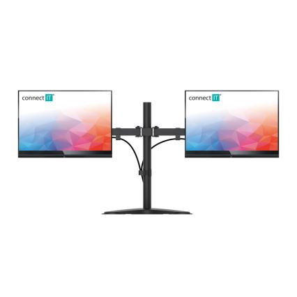 CONNECT IT CMF-3204-BK - Univerzalni držač za 2 monitora 13-32” crno
