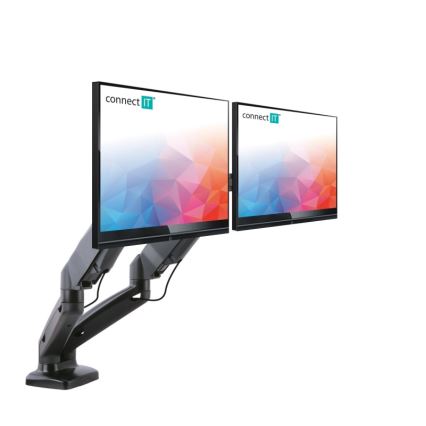 CONNECT IT CMF-3207-BK - Univerzalni držač za 2 monitora 13-27” crno