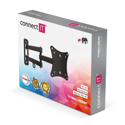 CONNECT IT CMH-2010-BK - Zidni nosač za TV 13-27” crno