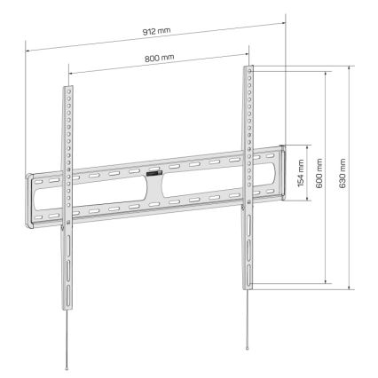 CONNECT IT CMH-6090-BK - Zidni nosač za TV 40-100” crno