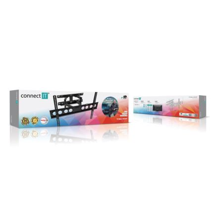 CONNECT IT CMH-7600-BK - Zidni nosač za TV 32-70” crno