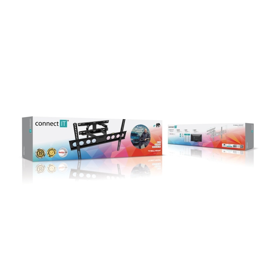 CONNECT IT CMH-7600-BK - Zidni nosač za TV 32-70” crno