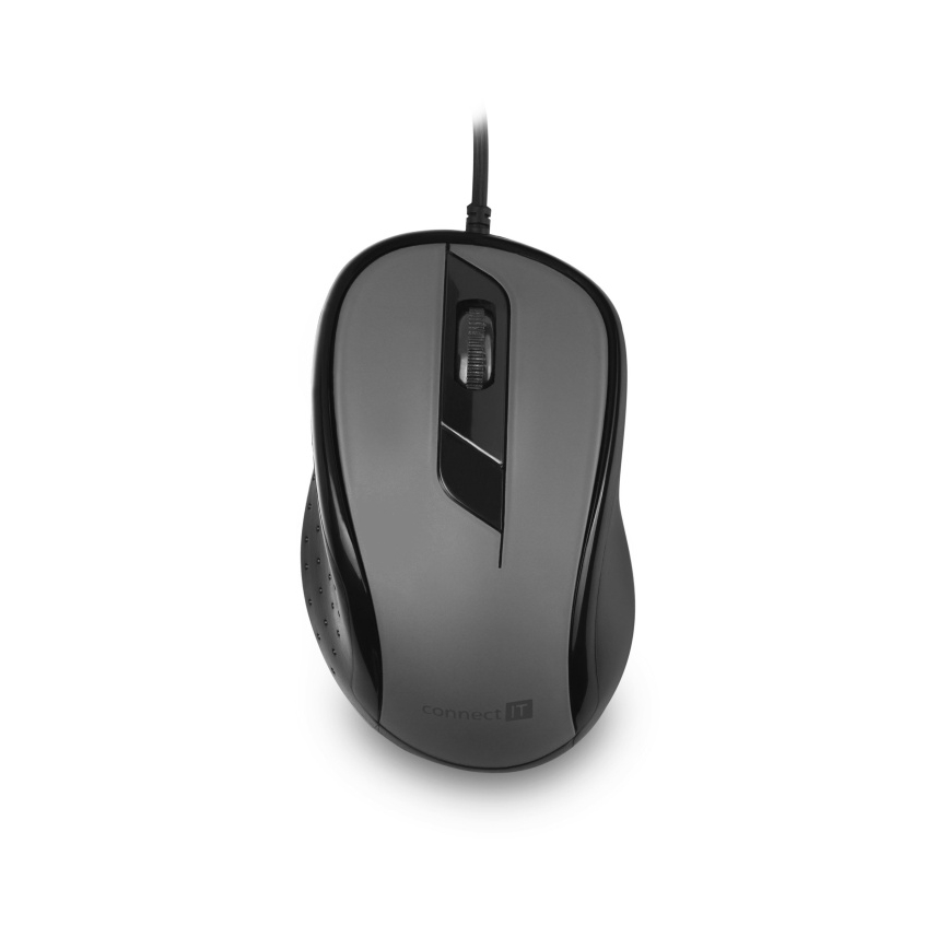 CONNECT IT CMO-1200-GY - Žičani miš 1000 DPI crno/sivo