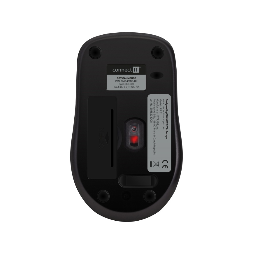 CONNECT IT CMO-2230-BK - Bežični tihi miš MUTE 1200 DPI 1xAA crno