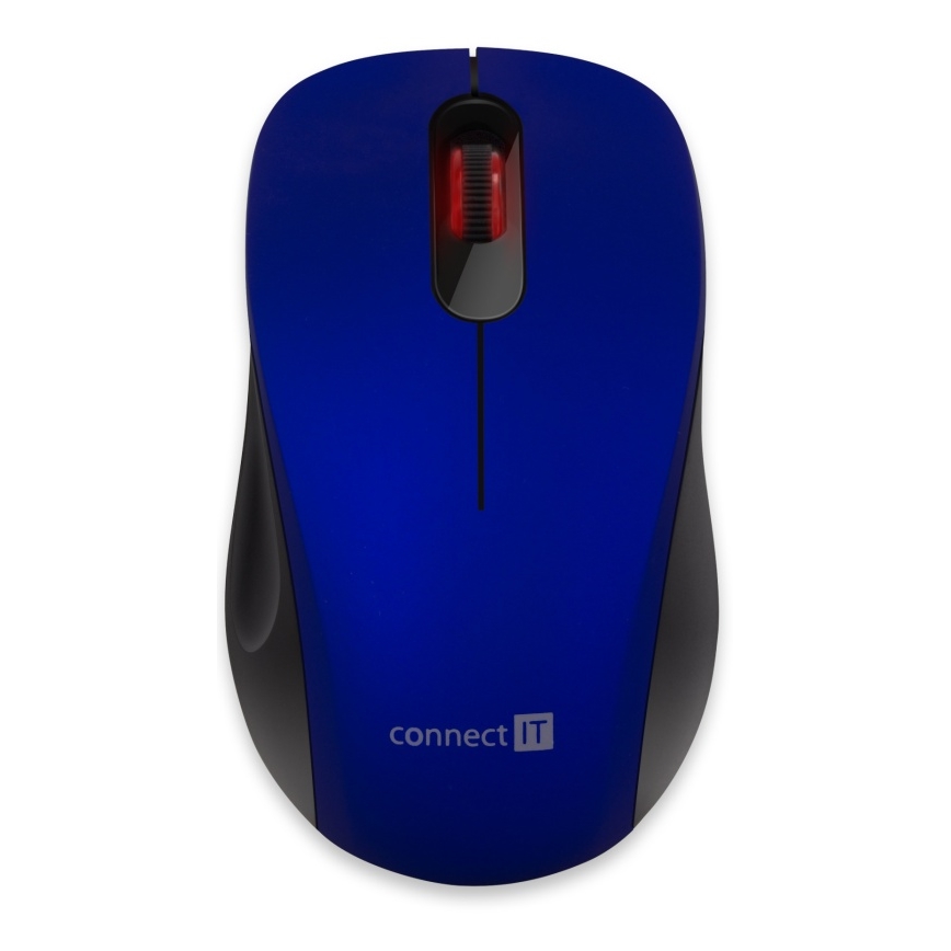 CONNECT IT CMO-2230-BL - Bežični tihi miš MUTE 1200 DPI 1xAA crno/plava