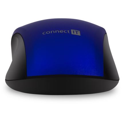 CONNECT IT CMO-2230-BL - Bežični tihi miš MUTE 1200 DPI 1xAA crno/plava