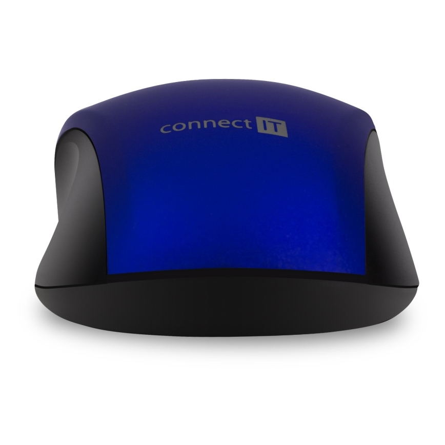 CONNECT IT CMO-2230-BL - Bežični tihi miš MUTE 1200 DPI 1xAA crno/plava