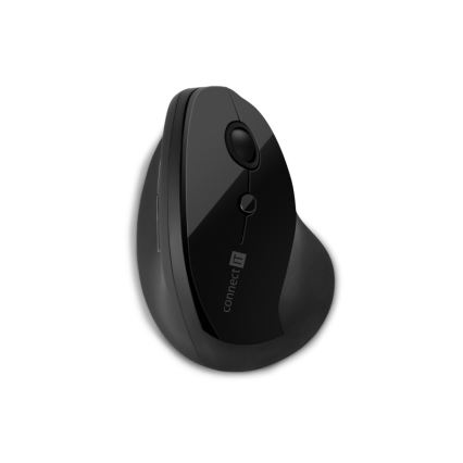 CONNECT IT CMO-2700-BK - Ergonomski bežični miš 800/1200/1600 DPI 1xAA crno