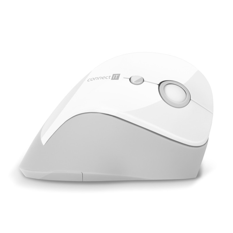 CONNECT IT CMO-2700-WH - Ergonomski bežični miš 800/1200/1600 DPI 1xAA bela