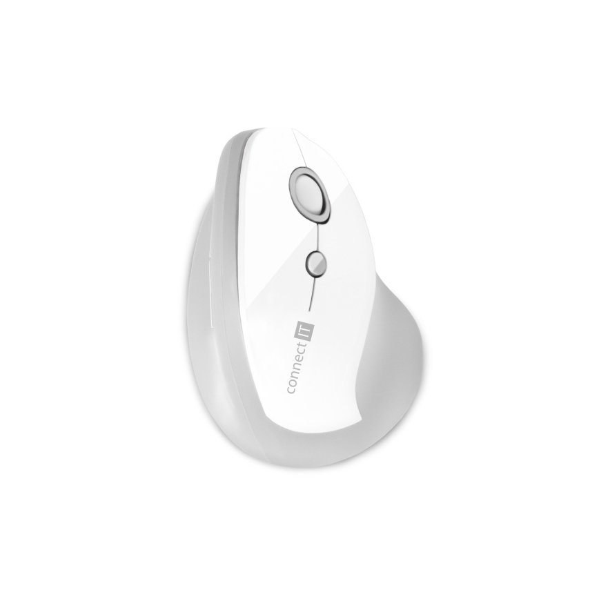 CONNECT IT CMO-2700-WH - Ergonomski bežični miš 800/1200/1600 DPI 1xAA bela