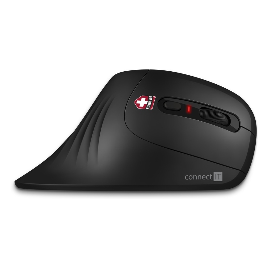 CONNECT IT CMO-2900-BK - Ergonomski bežični miš 800/1200/1600 DPI 1xAA crno