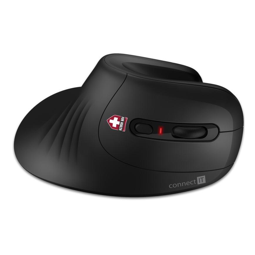 CONNECT IT CMO-2900-BK - Ergonomski bežični miš 800/1200/1600 DPI 1xAA crno