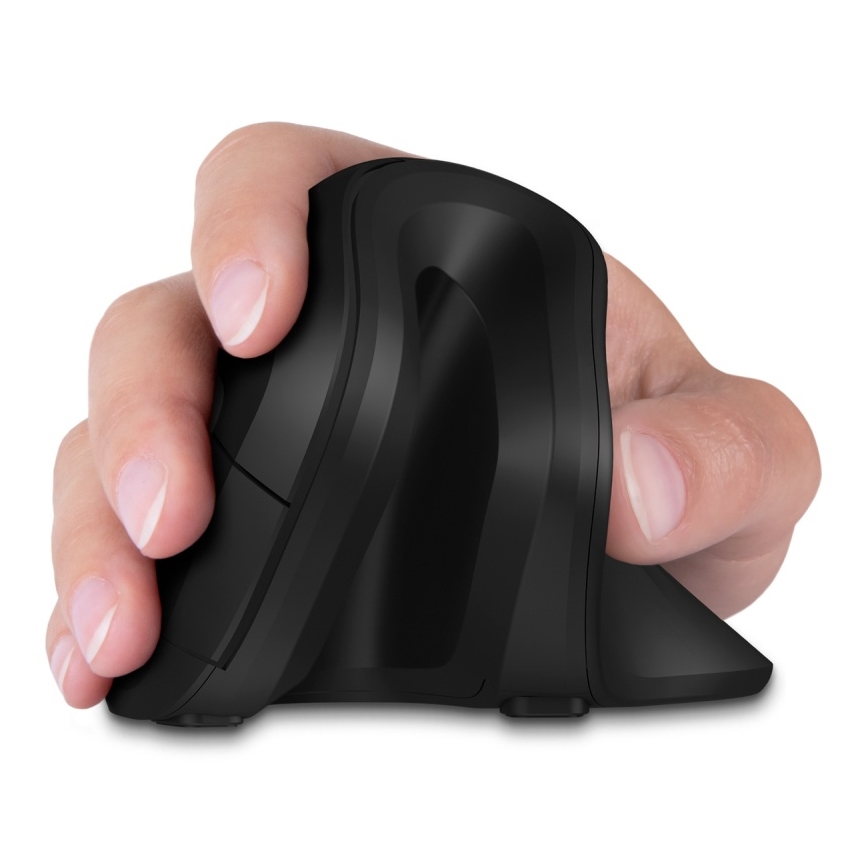 CONNECT IT CMO-2900-BK - Ergonomski bežični miš, 800/1200/1600 DPI, napajanje 1xAA, crna