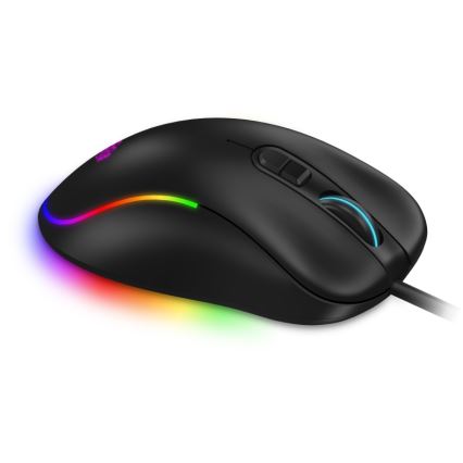 CONNECT IT CMO-3589-BK - LED RGB Gejming miš sa kablom 200-7200 DPI crno