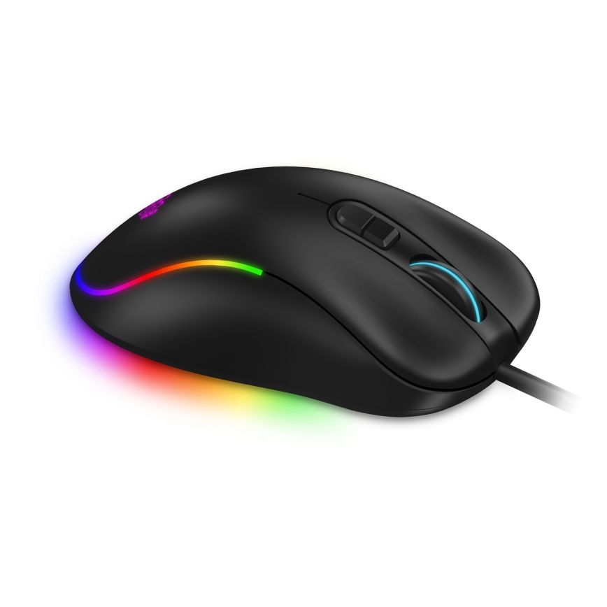 CONNECT IT CMO-3589-BK - LED RGB Gejming miš sa kablom 200-7200 DPI crno