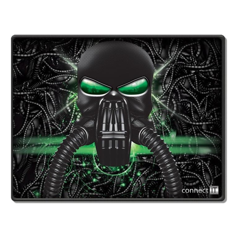CONNECT IT CMP-1100-SM - Podloga za miša 32x24,5 cm crno/zelena