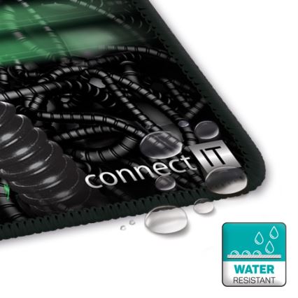 CONNECT IT CMP-1100-SM - Podloga za miša 32x24,5 cm crno/zelena