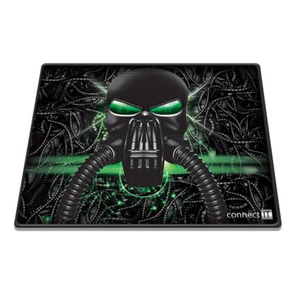 CONNECT IT CMP-1100-SM - Podloga za miša 32x24,5 cm crno/zelena