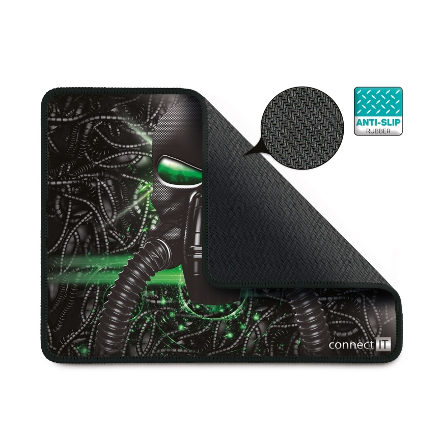 CONNECT IT CMP-1100-SM - Podloga za miša 32x24,5 cm crno/zelena