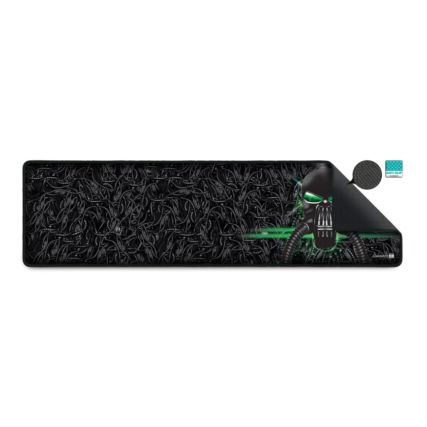 CONNECT IT CMP-1110-LG - Podloga za tastaturu i miš 88,6x24,5 cm crno/zelena