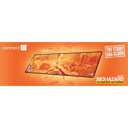 CONNECT IT CMP-1140-LG - Podloga za tastaturu i miš 88,6x24,5 cm narandžasta