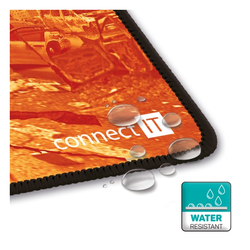 CONNECT IT CMP-1140-LG - Podloga za tastaturu i miš 88,6x24,5 cm narandžasta