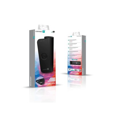 CONNECT IT CMP-2500-LG - Podloga za tastaturu i miš sa Qi bežičnim punjenjem 80x30 cm crno