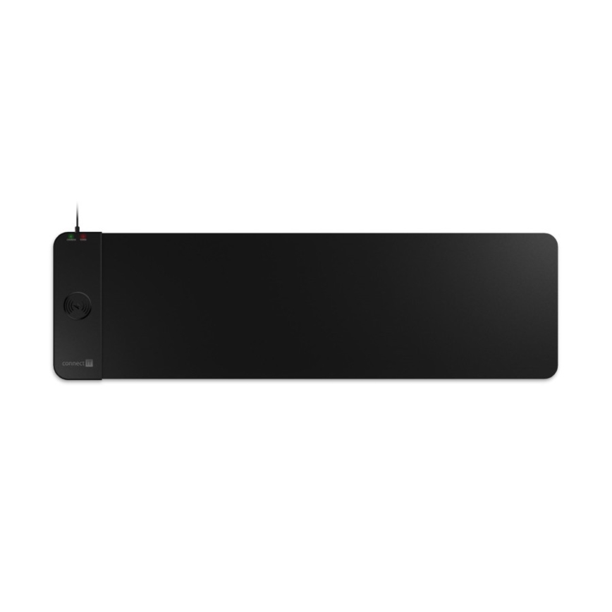 CONNECT IT CMP-2500-LG - Podloga za tastaturu i miš sa Qi bežičnim punjenjem 80x30 cm crno