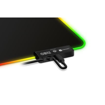 CONNECT IT CMP-3100-LG - LED RGB Gejmerska podloga za tastaturu i miša 80x30 cm crno