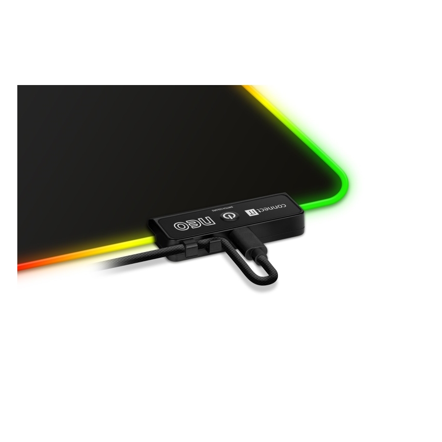 CONNECT IT CMP-3100-LG - LED RGB Gejmerska podloga za tastaturu i miša 80x30 cm crno
