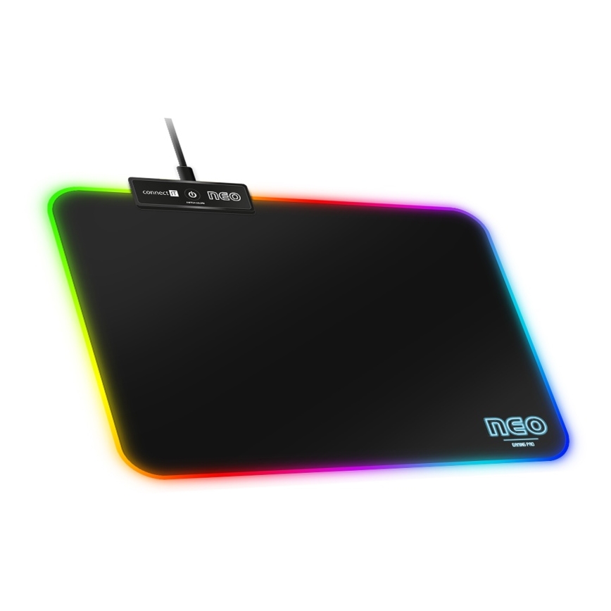 CONNECT IT CMP-3100-SM - LED RGB Gejmerska podloga za miša 32x24,5 cm crno
