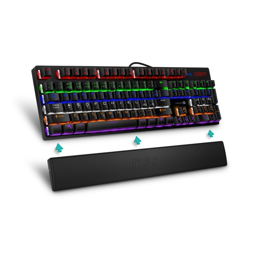 CONNECT IT CMP-3590-LG - Ergonomska prostirka za tastaturu crno