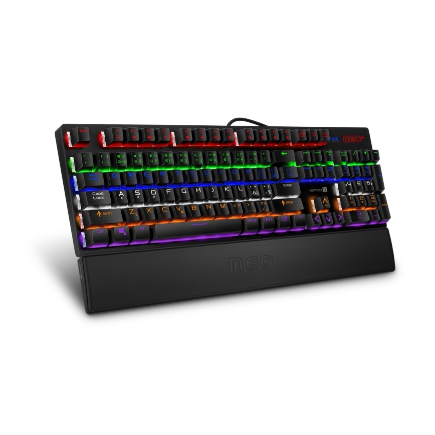 CONNECT IT CMP-3590-LG - Ergonomska prostirka za tastaturu crno