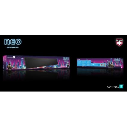 CONNECT IT CMP-3590-LG - Ergonomska prostirka za tastaturu crno