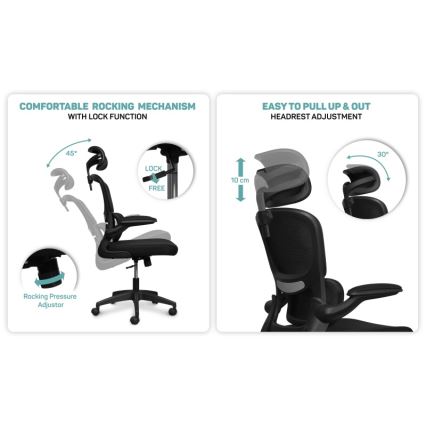 CONNECT IT COC-2500-BK - Kancelarijska stolica ForHealth DeltaPro crna