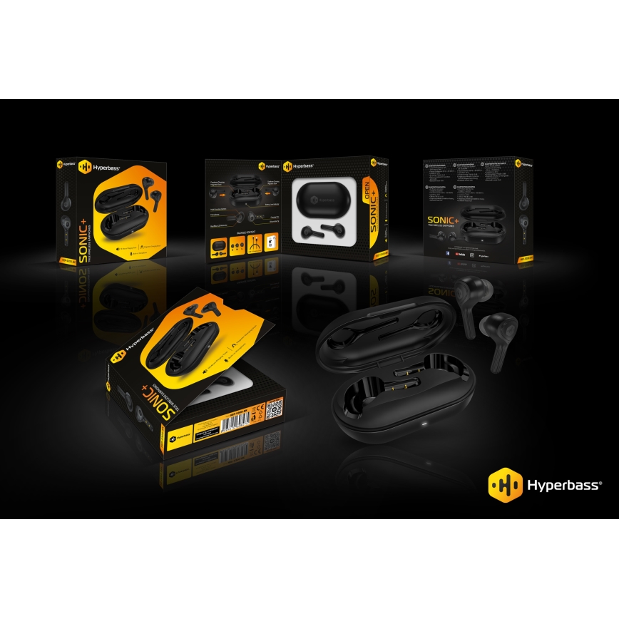 CONNECT IT HEP-5300-BK - Bežične slušalice sa mikrofonom 300 mAh crno