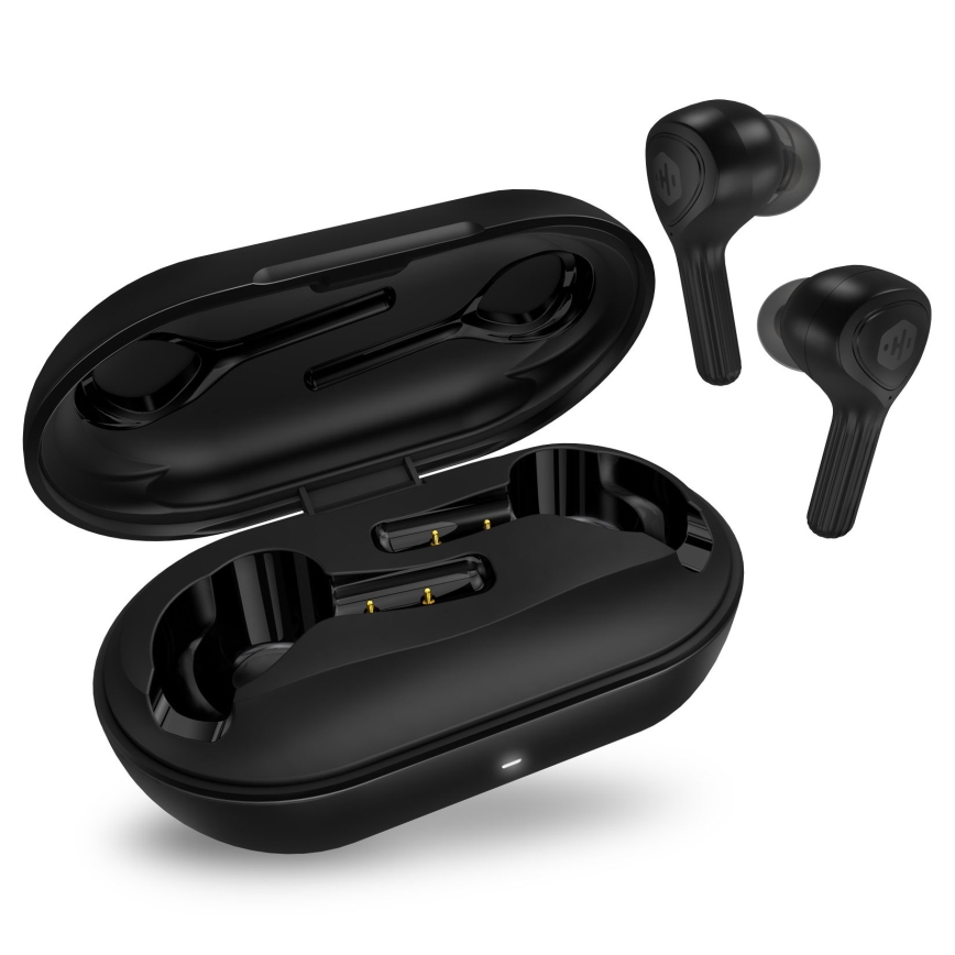 CONNECT IT HEP-5300-BK - Bežične slušalice sa mikrofonom, 300 mAh + 2x 35 mAh, crne