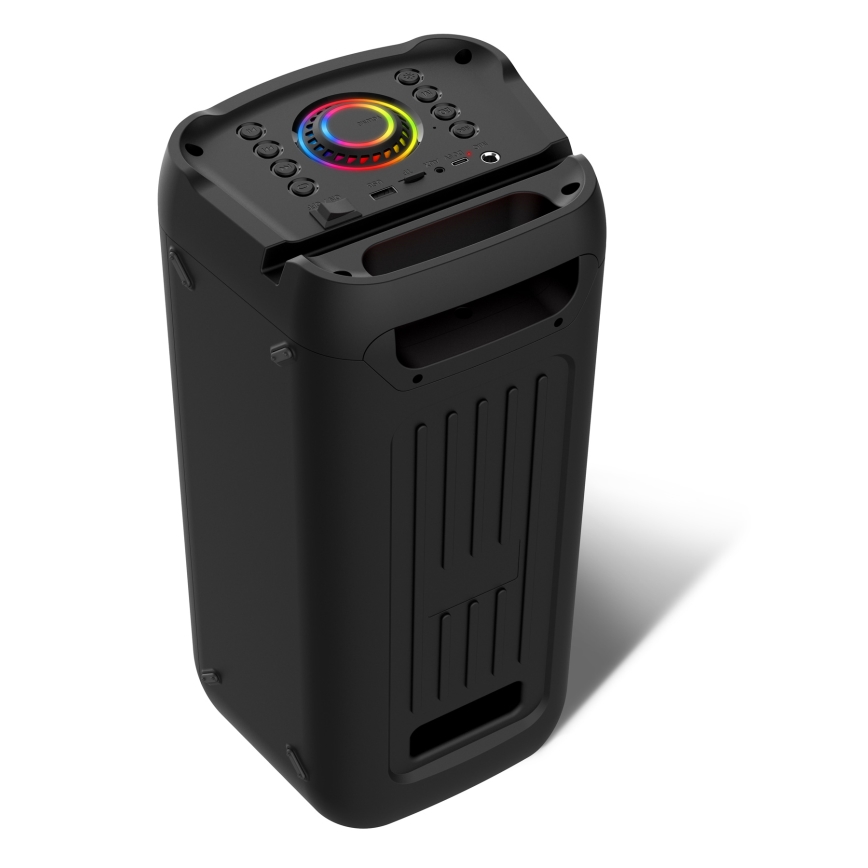CONNECT IT HSP-3050-BK - LED Bežični zvučnik sa mikrofonom 60W/5V 4500 mAh crno + Daljinski upravljač