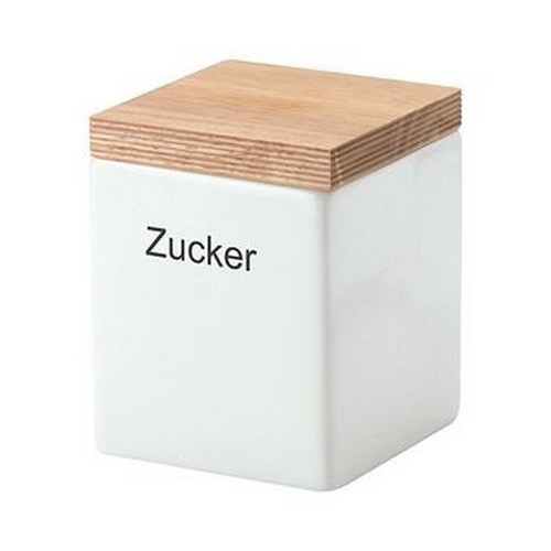 Continenta C3912 - Keramička posuda za namirnice sa poklopcem 10x10x12,5cm fikus elastika